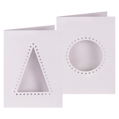 Creative School Supply Christmas Cut-Out Threading Cards Pack of 10