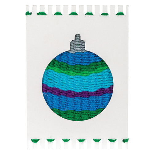 Creative School Supply Cardboard Weaving Looms Xmas Baubles Pack of 12