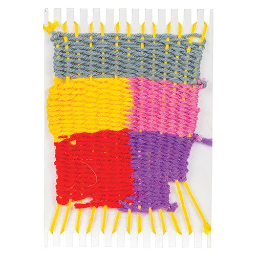 Creative School Supply Cardboard Weaving Looms Xmas Baubles Pack of 12
