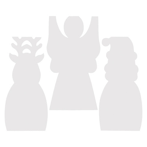 Creative School Supply Cardboard Standing Christmas Characters Pack of 12