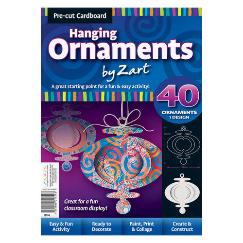 Creative School Supply Cardboard Hanging Ornaments Pack of 40