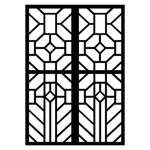 Creative School Supply Cardboard Stained Glass Frames Pack of 20