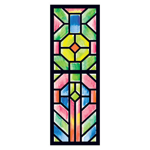 Creative School Supply Cardboard Stained Glass Frames Pack of 20