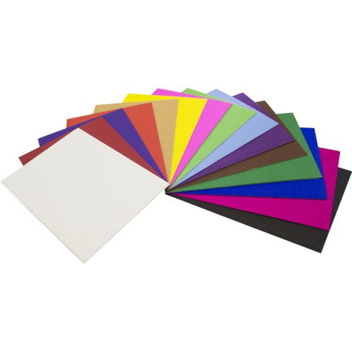 Rainbow Corrugated Board Double Sided A4 Assorted Pack of 25