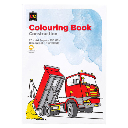 Educational Colours Construction Colouring Book