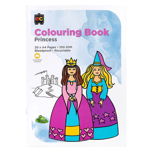 Educational Colours Princess Colouring Book