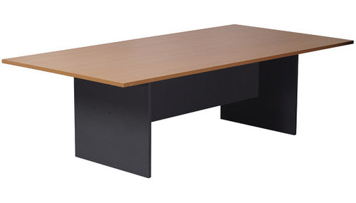 Rapidline Rapid Worker Rectangular Meeting and Boardroom Table 2400 x 1200mm Beech / Ironstone