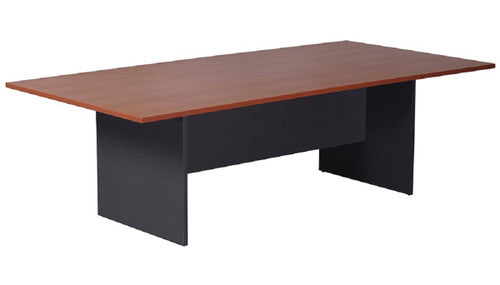Rapidline Rapid Worker Rectangular Meeting and Boardroom Table 2400 x 1200mm Cherry / Ironstone