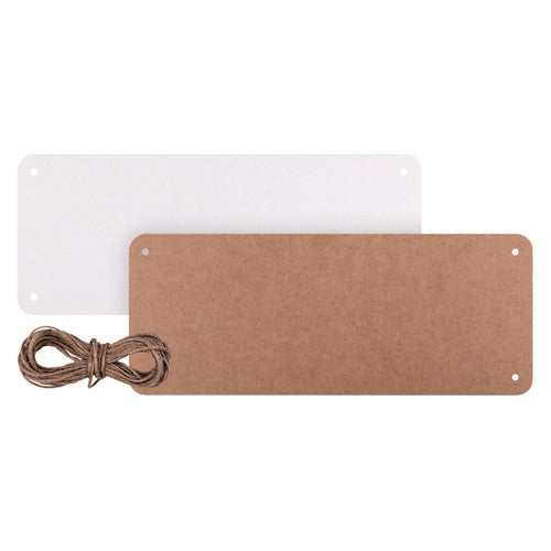 Creative School Supply Hanging Sign Boards White and Kraft