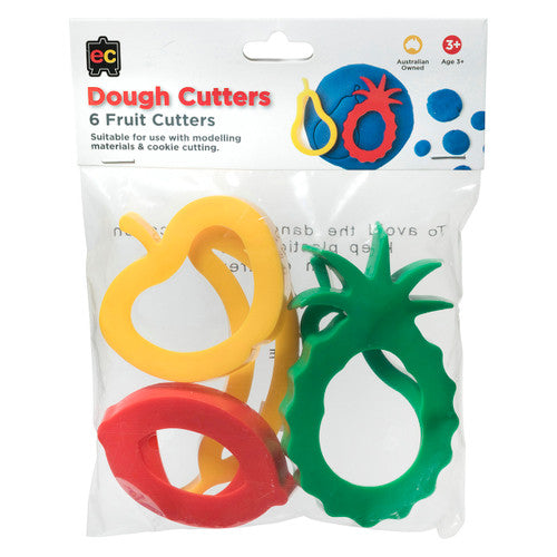 Educational Colours Fruit Dough Cutters Set of 6