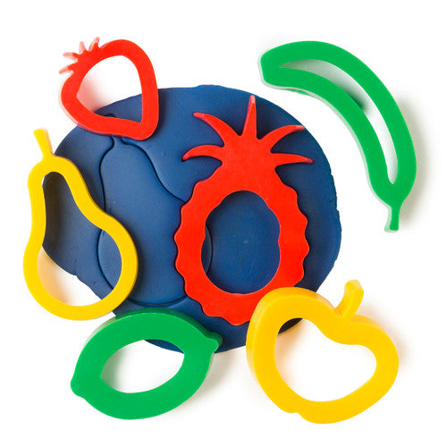 Educational Colours Fruit Dough Cutters Set of 6