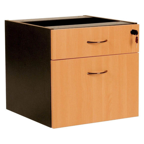 Rapidline Rapid Worker Fixed Pedestal 2 Drawer Beech / Ironstone