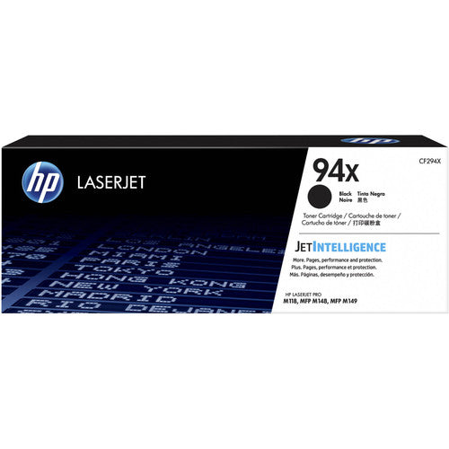HP 94X High Yield Original LaserJet Toner Cartridge Black 2800 Pages