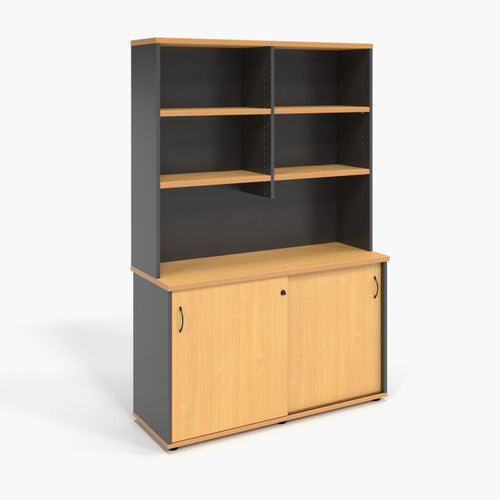 Rapidline Rapid Worker Overhead Hutch 1200 x 315 x 1070mm Beech / Ironstone