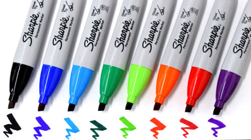 Sharpie Permanent Marker Chisel Tip Black Box of 12