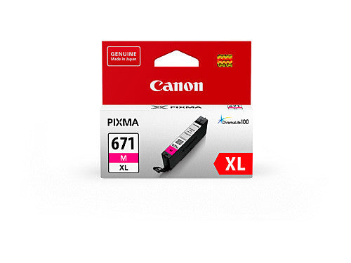 Canon CLI671XLM Ink Cartridge High Yield 680 Pages Magenta