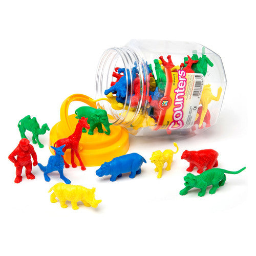 Learning Can Be Fun Counters Wild Animal Jar of 40