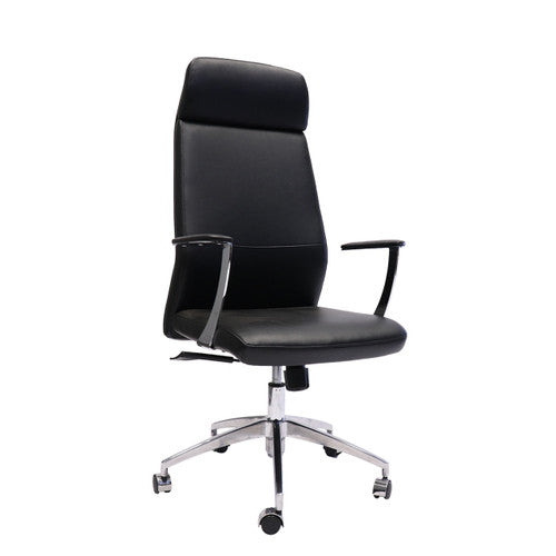 Rapidline CL3000H High Back Slimline Executive Chair Black PU