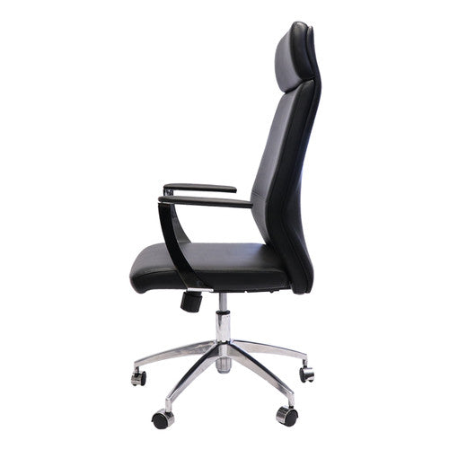 Rapidline CL3000H High Back Slimline Executive Chair Black PU