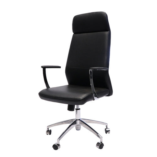 Rapidline CL3000H High Back Slimline Executive Chair Black PU