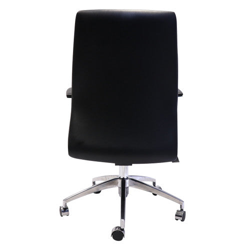 Rapidline CL3000M Medium Back Slimline Executive Chair Black PU