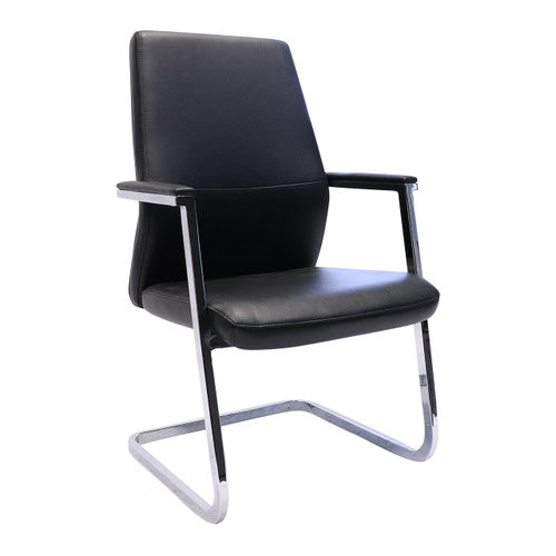 Rapidline CL3000V Medium Back Executive Visitor Chair Black PU