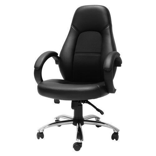Rapidline CL410 High Back Commercial Grade Executive Chair Black PU