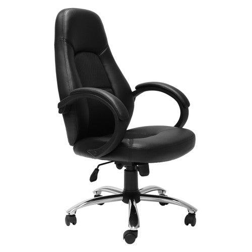 Rapidline CL410 High Back Commercial Grade Executive Chair Black PU