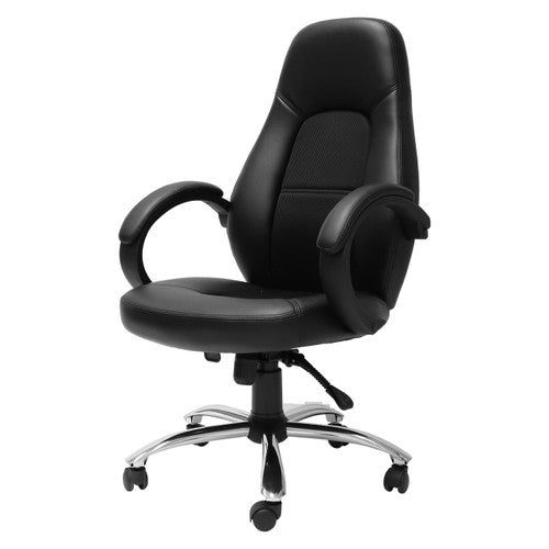Rapidline CL410 High Back Commercial Grade Executive Chair Black PU