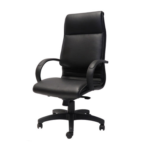 Rapidline CL710 Medium Back Budget Executive Chair Black PU