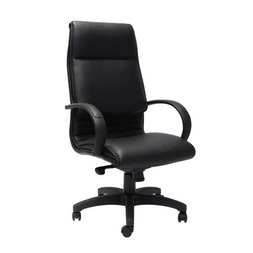 Rapidline CL710 Medium Back Budget Executive Chair Black PU