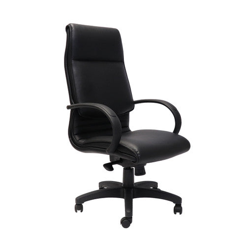 Rapidline CL710 Medium Back Budget Executive Chair Black PU