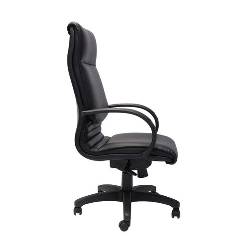 Rapidline CL710 Medium Back Budget Executive Chair Black PU