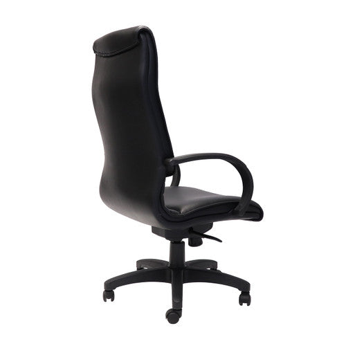 Rapidline CL710 Medium Back Budget Executive Chair Black PU