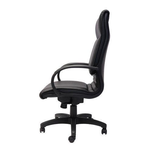 Rapidline CL710 Medium Back Budget Executive Chair Black PU