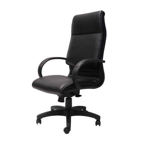 Rapidline CL710 Medium Back Budget Executive Chair Black PU