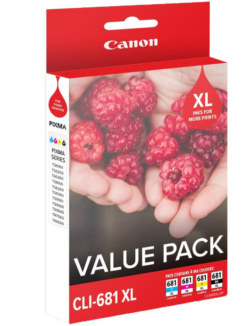 Canon CLI681XLVP High Yield Ink Cartridge Value Pack