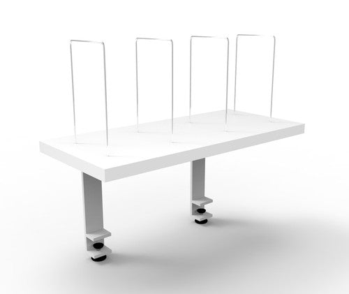 Rapidline Rapid Infinity Desk Mounted Shelf Clamp Fixing Natural White / White Satin
