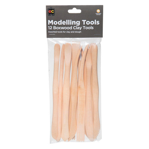 Educational Colours Boxwood Clay Tools Set of 12