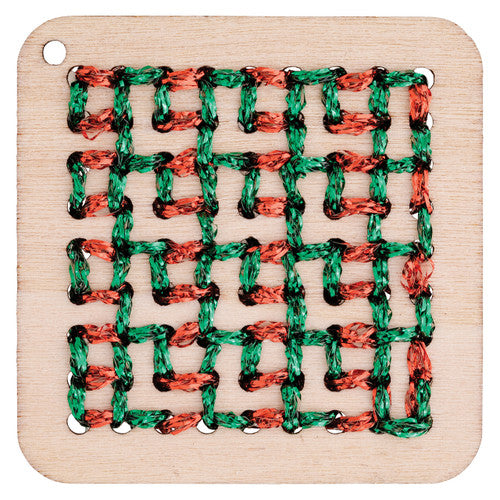Creative School Supply Wooden Threading Shapes Assorted Pack of 30