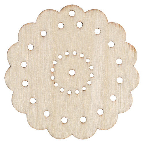 Creative School Supply Wooden Threading Shapes Assorted Pack of 30