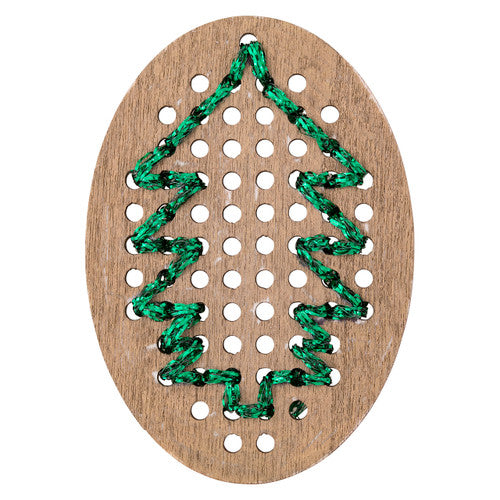 Creative School Supply Wooden Threading Shapes Assorted Pack of 30