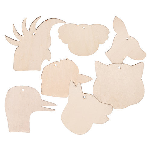 Creative School Supply Wooden Australian Animal Hangers Pack of 21
