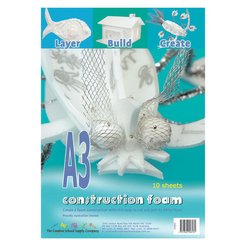 Creative School Supply Construction Foam A3 Pack of 10