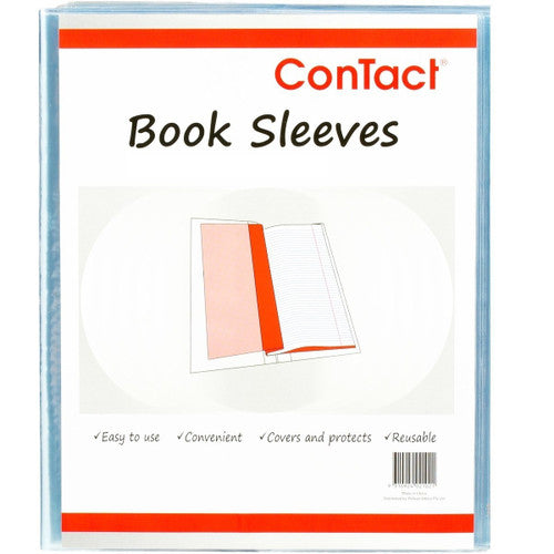 Contact 48858 Book Sleeves A4 Clear Pack of 5