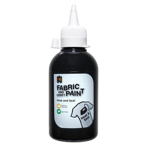 Educational Colours Fabric and Craft Paint 250ml Black