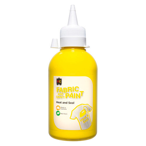 Educational Colours Fabric and Craft Paint 250ml Yellow