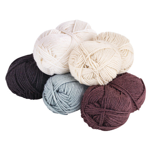 Creative School Supply Neutral Acrylic Wool Assorted Pack of 5