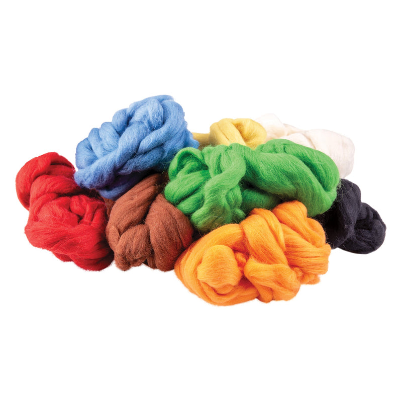 Zart Combed Wool Tops Assorted 8 Colours 400g 100 Percent Natural Wool-2