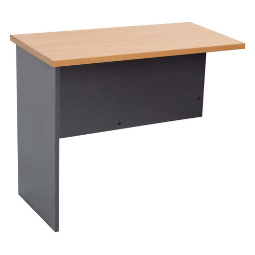 Rapidline Rapid Worker Open Slab End Workstation Return 1200 x 600 x 730mm Beech / Ironstone